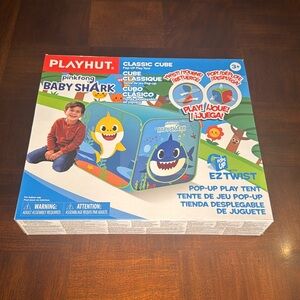 Baby Shark Pink Fong Classic Cube Pop Up Play Tent Hut Ez Twist NEW